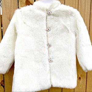 Faux- Fur Coat with Bag Set Size 8